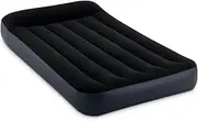 Intex 64146NZ Dura-Beam Standard Classic Airbed: Fiber-Tech – Single Size – Built-in Electric Pump – 10in Bed Height – 135kg Weight Capacity