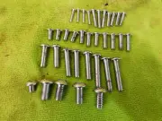 35 PK CHROME SAE ASSORTED BUTTON HEAD SCREWS HARLEY DAVIDSON & CUSTOM CHOPPER