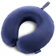 Travel Pillow Memory Foam - Head Neck Support Airplane Pillow for Traveling, ...
