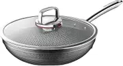 Frying Pan Household Non-Stick Stainless Steel Frying Pan Temperature-Sensitive Non-Stick Pan