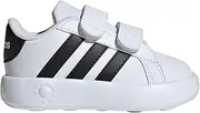 [adidas] Baby Grand Court 2.0 Sneaker, White/Black/White (Cross Strap), 5.5 US Unisex Infant