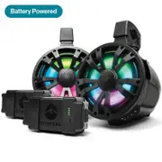 SoundExtreme TBB8 Marine IP66 Battery Powered Amplified Speaker 2pcs Set