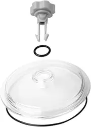 Sand Filter Pump Replacement Parts | Filtration Leaf Catcher Trap Cover,Pool Sand Filter Replacement Parts with Valve and Rings for Specific Models