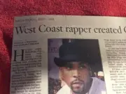 OBITUARY 1969 - 2011 NATE DOGG WEST COAST RAPPER G-FUNK THE CHRONIC HIP-HOP
