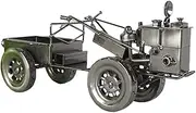 CIYODO Iron Art Vintage Tractor Model Hay Loader Metal Desktop Decor Retro Style for Office or Home