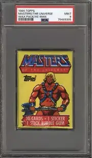 1984 Topps Masters Of The Universe Sealed Unopened Wax Pack He-Man PSA 9 MINT