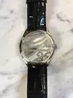 GUESS U90017L2 New GUESS Women Black Leather 25th Anniversary Script Watch