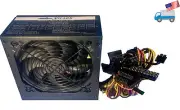 New 650W Black Gaming 6/8-pin PCIe SATA/IDE ATX PC Power Supply PSU 120mm Fan PS