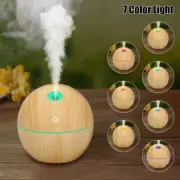 Aroma Diffuser Essential Oil Humidifier Mist Maker Aromatherapy Wood Grain LED