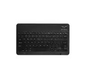 K31 Black 81-key Wireless Bluetooth Keyboard Leather Case with Pen Slot Detachable Bluetooth Keyboard Suitable for 2021 IPad Pro12.9inch