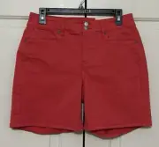 NWT NYDJ size 4 red fox frankie relaxed jean shorts womens $69