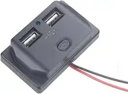 3.1A Car Socket Power Dual USB Charger for 12V-24V Socket Car Installation Motorhome Caravan
