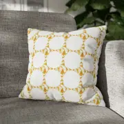 CUSHION COVER PILLOW CASE|YELLOW GEOMETRIC STAR PATTERN
