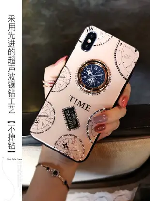 蘋果x手機殼11網紅潮牌iphone8plus創意7P防摔xsmax帶指環支架XR女6p水鉆iphone11pro玻璃xs個性6splus保護套