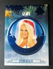 2019 Benchwarmer TINA JORDAN Holiday ORNAMENT Blue Foil/2 PLAYBOY Playmate Sexy