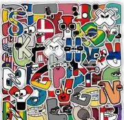 60 STICKERS! No Duplicates - Alphabet Lore #2 Stickers Birthday Gift
