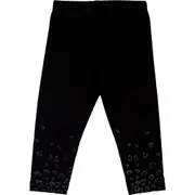 NoggiWear Leopard Leggings in Black Leopard at Nordstrom, Size 12M