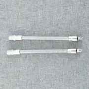 2 PCS Sleeve Wrench Extension Rod Extended Hexagonal Socket Bar 1/4