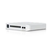 Ubiquiti UniFi Network, Switch, 8-Port, POE 120W, (6) GbE PoE+ Ports, (2) GbE PoE++ Ports, (2) 10G SFP+ Ports, Layer 3, Wall Mount