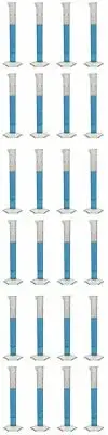 Eisco Labs 10ml Polypropylene Graduated Cylinder, Hexagonal Base - Pack of 24