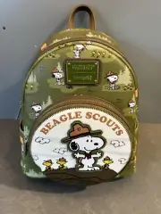 Loungefly Peanuts Snoopy Beagle Scouts Mini Green Purse BRAND NEW WITH TAGS!!