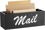 Colingmill Magnetic Mail Organizer for Fridge Mail Holder with 2 Slots Magnetic Mail Basket Letter Holder for Home Mail Holder Box for Desk Countertop