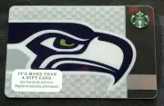 Seattle Seahawks Starbucks Giftcards Collectible HTF OOP !!