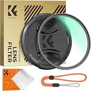 K&F Concept 72mm MCUV Lens Filter with Lens Cap Cleaning Cloth D-Series UV Protection Filter 24-Layer Multi Coated for Camera Lens