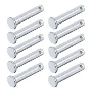 Clevis Pins (6mmx30mm) 12Pcs, Single Hole Flat Head Carbon Steel Fastener Pin