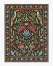 275' x 365' | Machine Washable Runner Rug | Kid & Pet Friendly | Indoor Rug | Iris Apfel Birds Of A Feather Tufted Rug | Ruggable