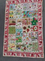 BRAND NEW HOME CRAFTED QUILTED ADVENT CALENDER 100% COTTON