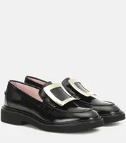 [Roger Vivier] Roger Vivier Viv' Rangers patent leather loafers AU 7.5 black