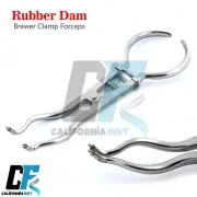 Brewer Rubber Dam Clamp Forceps 17.5cm Dental Endodontic Instrument