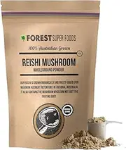 Forest Super Foods 100% Australian Organic Freeze Dried Reishi Whole Mushroom (Includes Mycelium) | 60g Powder