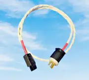 POWER CORD 4 ft. (1.20 m) SILVER and COTTON up to 10 Amperes