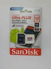 New SanDisk Ultra Plus 128GB Micro SDXC MicroSD A1 128 GB 130MB/s