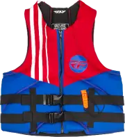 Fly Racing Mens Neoprene Floatation Vest Life Jacket Red/White/Blue XS