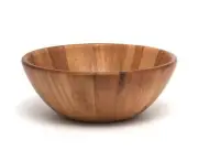Lipper International Acacia Round Flair Bowl