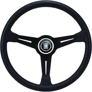 Nardi Sports Type A Punching Leather, Red Stitching, 14.2 inches (360 mm), Steering N750 N750