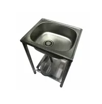 在飛比找松果購物優惠-【Easy_to_buy】全新 1.6尺不鏽鋼水槽 洗手槽 