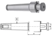 MT #5 Taper Shank 1.0" Shell Mill Holder w/Draw Bar Thread for CNC/Manual Lathes