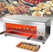 Electric Oven and Grill, Home 20L Oven 2000W Multi-function Cooker Toaster Oven Countertop Wire Rack 50-300℃ Adjustable Even Heating Removable Oil Pan for Grilling, Baking