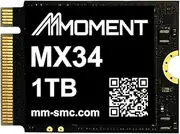 MMOMENT MX34 1TB SSD, M.2 2230, PCIe Gen3.0 NVMe 1.3 Internal Solid State Drive (Up to 3600MB/s)