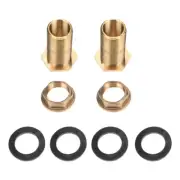 2PCS drain fitting garden hose bulkhead fitting brass water tank connector