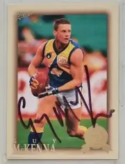 GUY MCKENNA AFL HALL OF FAME SIGNED IN PERSON SELECT CARD "BUY GENUINE"