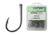 100 x Mustad 10829NPBLN Big Gun Kirbed Chemically Sharpened Fishing Hooks