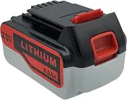 [NEWSTARELEC] 6.0Ah Battery & Chargr For Black Decker 18V 20V BL4018XE LB2X4020 LBXR2020 (Battery *1)