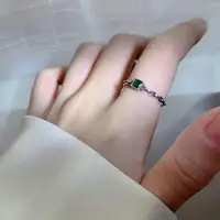 在飛比找momo購物網優惠-【KT DADA】戒指 戒指女生 925純銀戒指 可調式戒指