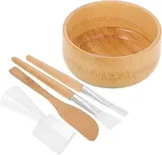 VICASKY 5pcs Facial Mask Bowl and Brush Set for Mixing Clay Masks Essential Oils Durable Beauty Tools for and Travel Safe for Sensitive Skin
