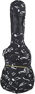 Guitar Case,Acoustic Guitar Case Hard Shell,39/40 / 41inch 600d Oxford Cotton Guitar Case Hard Soft Case Musical Note Appearance Waterproof Backpack Double Straps Bag,Guitar Cases for Travel Guitar